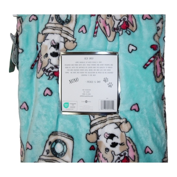 Pickle & Dot Corgiccino Oversized Plush‎ Throw - Picture 5 of 6